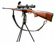Pastorał myśliwski Fiery Deer 4 165cm + wspornik Gun Clamp 2.0 stabiln