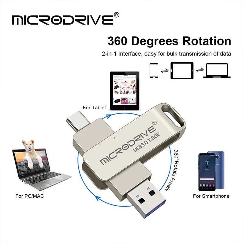 Флеш-накопичувач для смартфона USB Type-C 128 ГБ