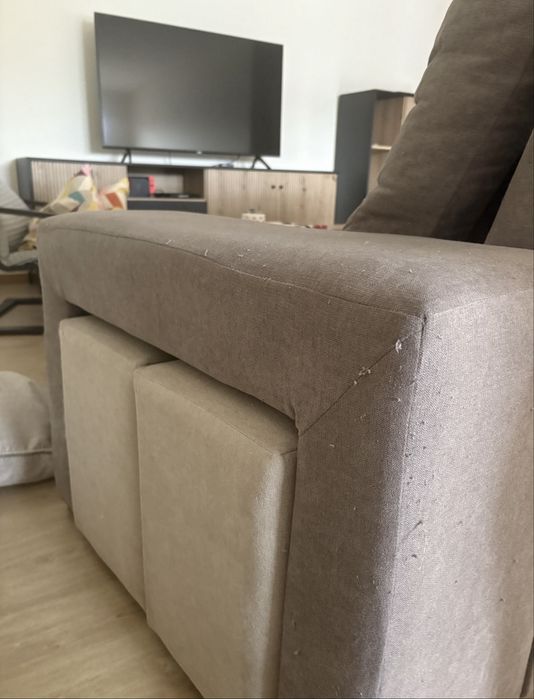 Sofá confortável 3 lugares