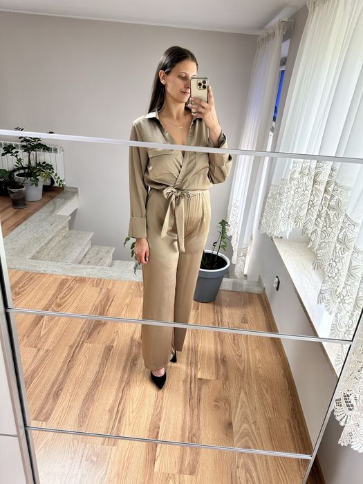 Kombinezon z szerokimi nogawkami pretty rozmiar 42 wesele komunia