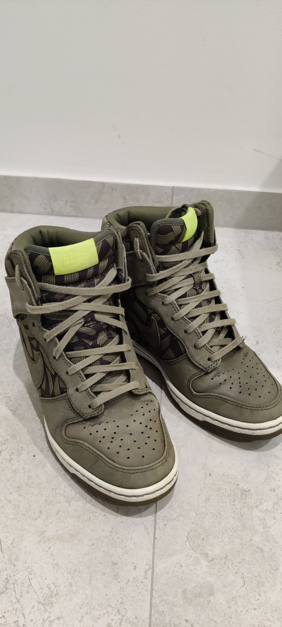 Nike sportowe damskie Dunk Sky High Liberty 38.5 khaki unikat rzadkie