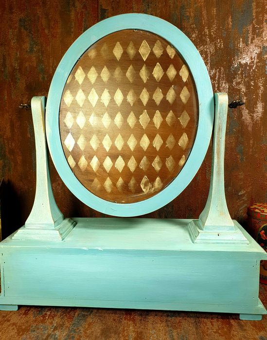 Espelho Tocador Vintage em madeira, shabby chic