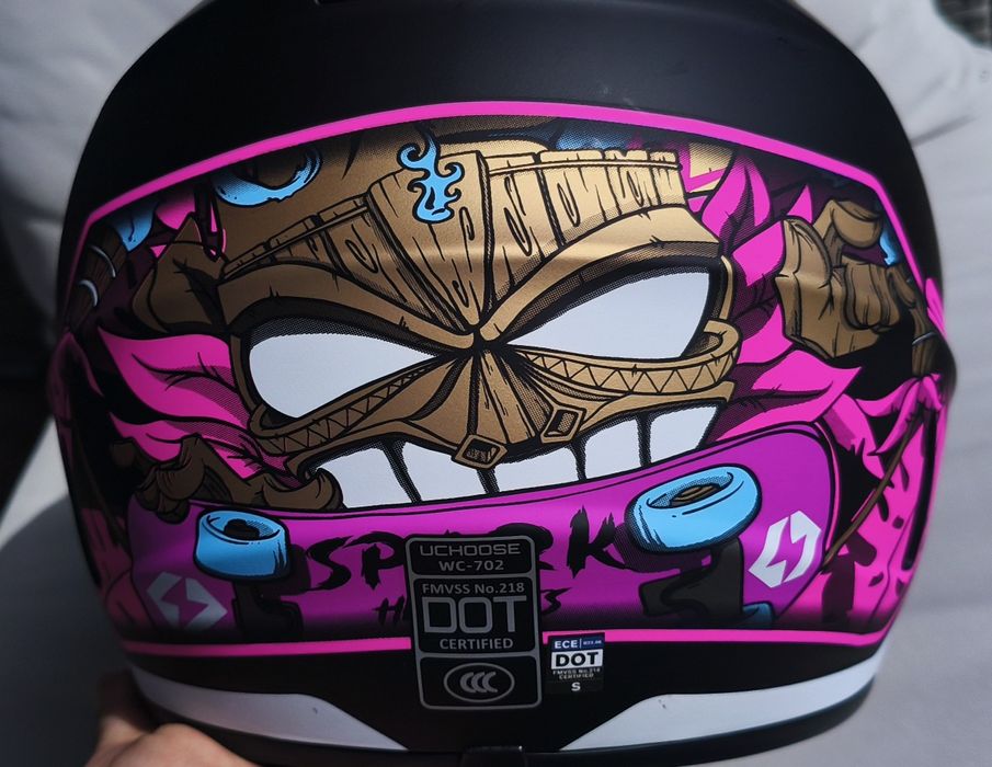 NOWY Kask cross okulary gogle na rower hulajnogę Uchoose rozmiar S