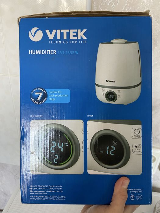 Увлажнитель, випаровувач, vitek