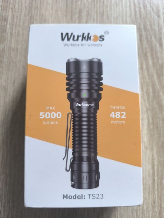 Latarka Wurkkos ts23 5000lm LED EDC XHP70.3 5000mAh taktyczna