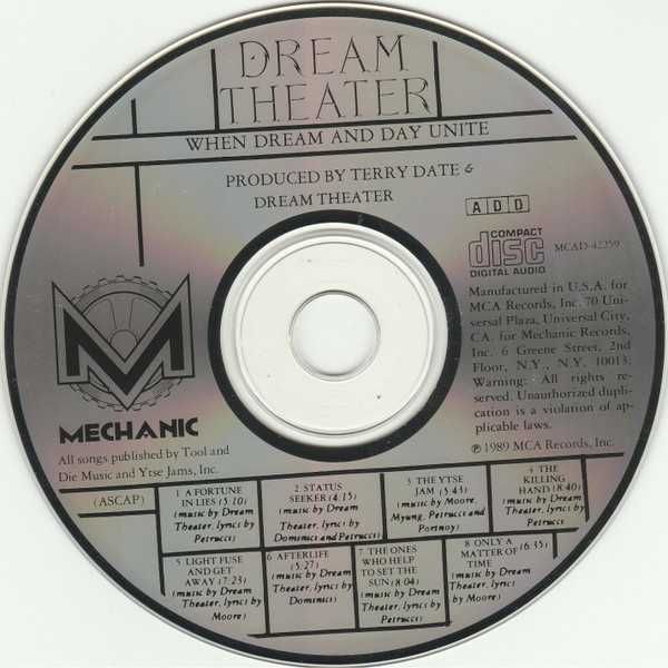 Dream Theater CD When Dream And Day Unite  prog rock  ideał