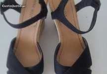 Sandálias originais Nine West, de cunha N. 36