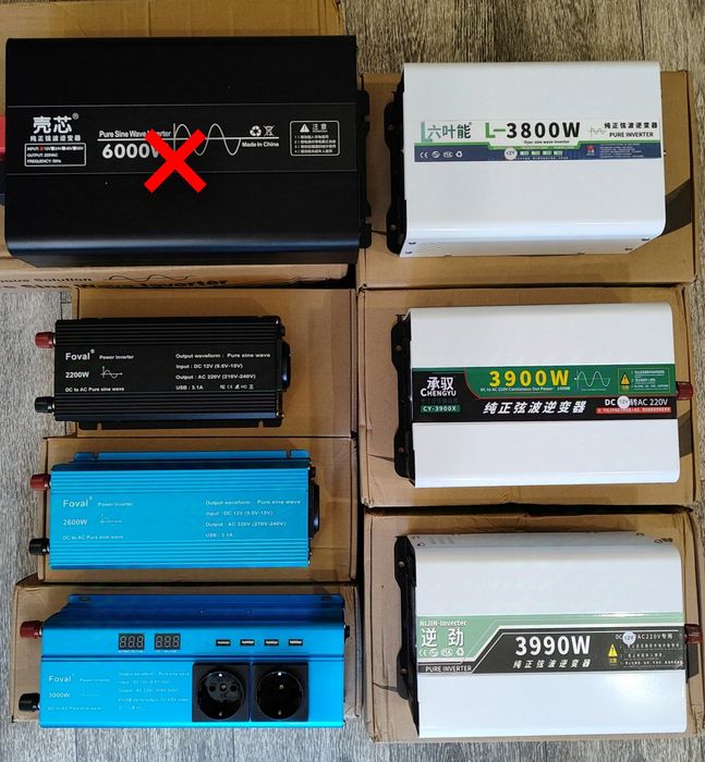 Інвертор FOVAL 2200W чистий  синус  12-220