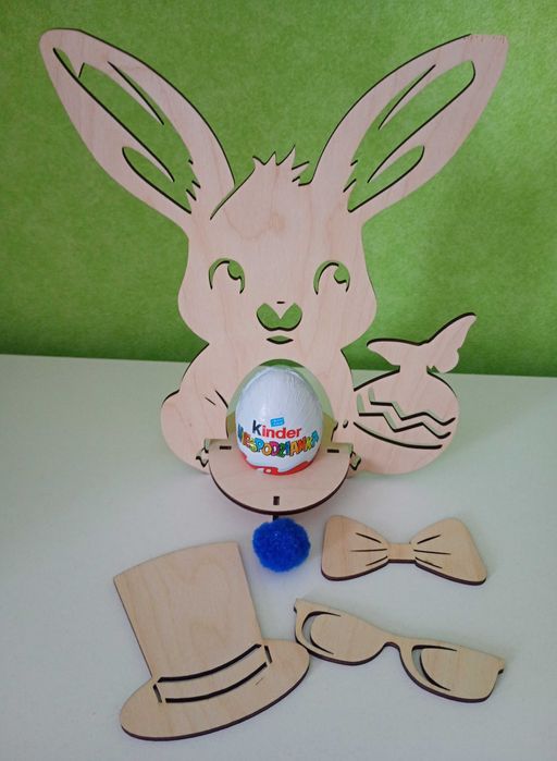 Zajączek na Kinder jajko Wielkanoc
