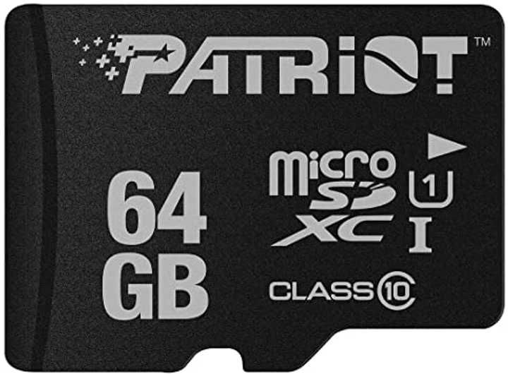 Карта памяти Patriot LX Series microSDXC 64GB Class 10 UHS-I U1