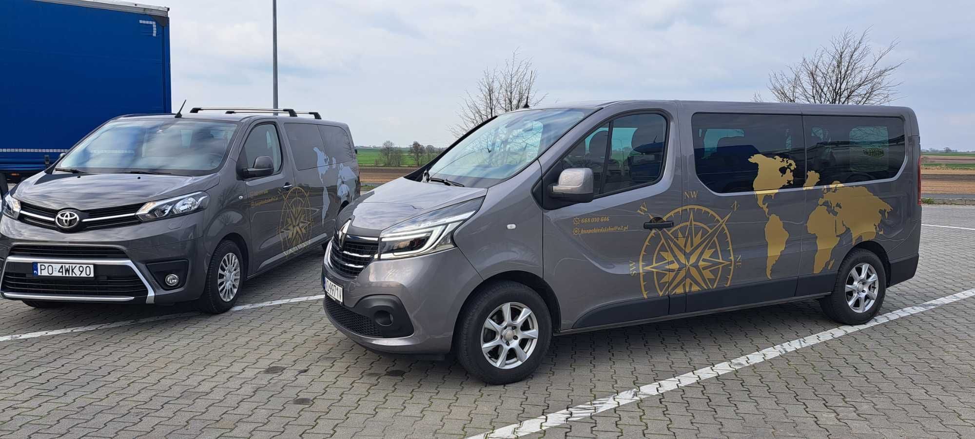 Wypożyczalnia wynajem Bus busów aut  9 osobowych. +winiety na A i CZ