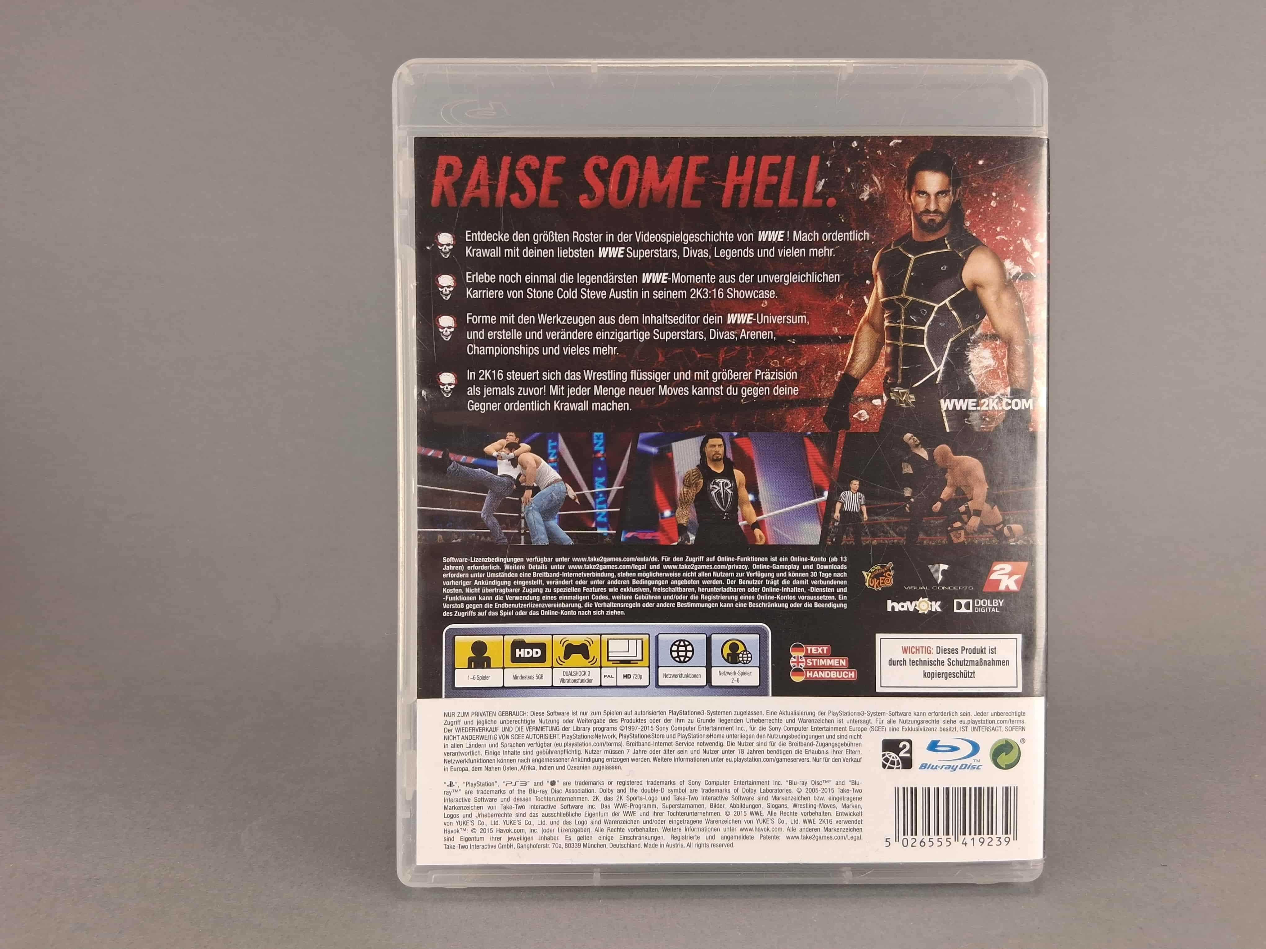 N018 WWE 2K16 PS3 Gra Sportowa Wrestling