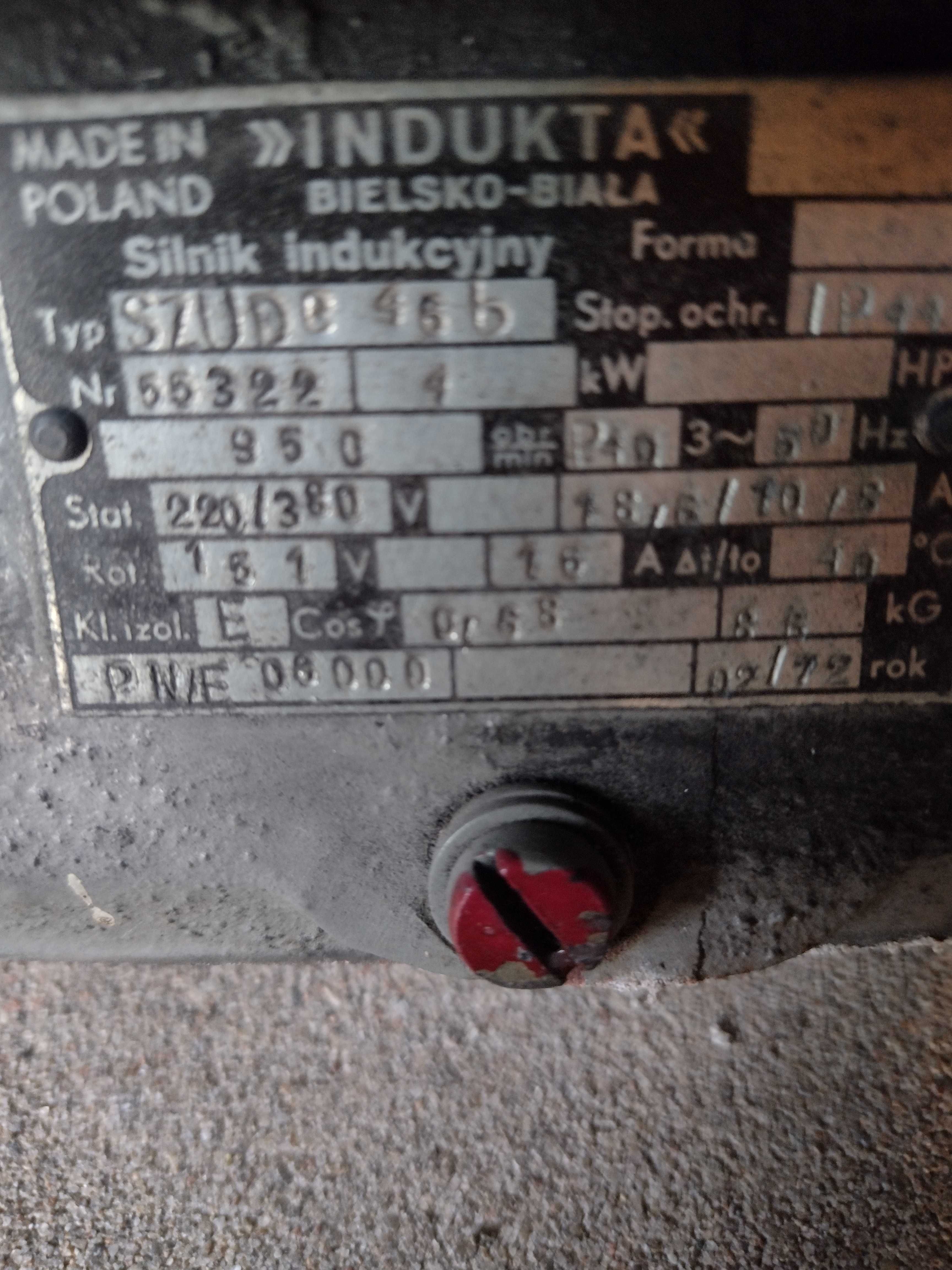 silnik elektryczny 4 kw 900 obr