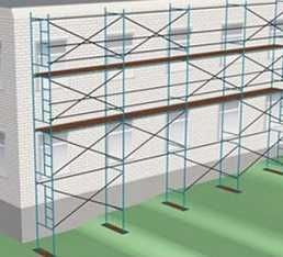 Строительные рамные Леса. Опалубка потолочная горизонтальная