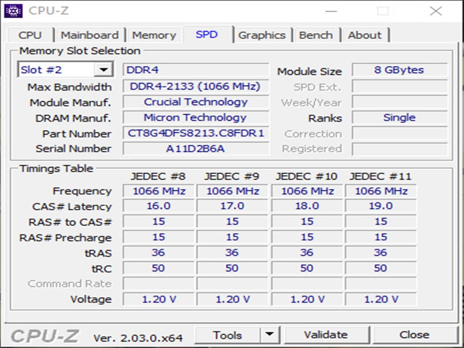 DDR4 8GB CruciaL 2133P -Komputer