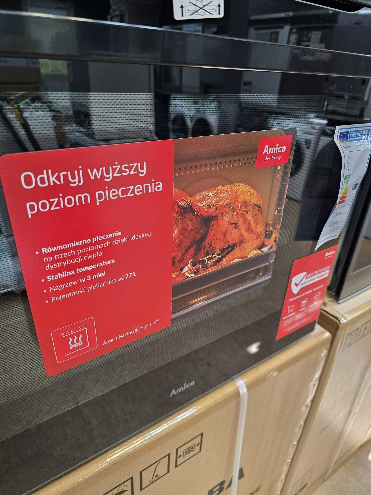 OUTLET Piekarnik Amica ED37610B X-TYPE auto. otw. drzwi gwar 2 lata A8