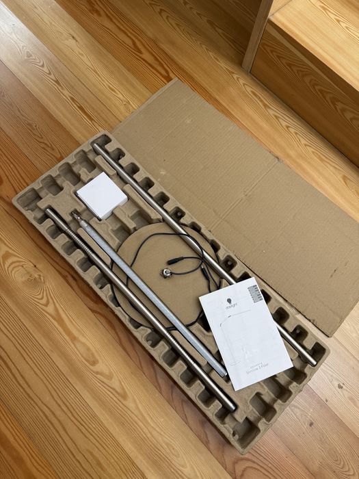 Silver Floor Lapm LED