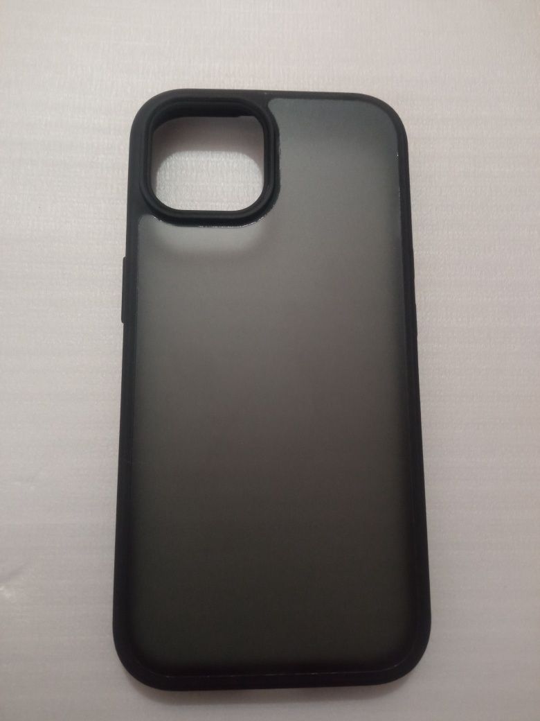 Etui iPhone 15 czarne +szzkło