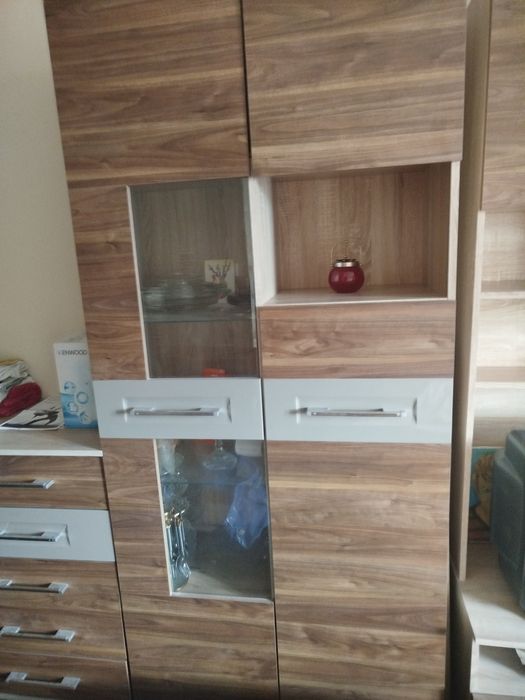 Regał 335cm+komoda szuflady 110 cm+ stół-biurko