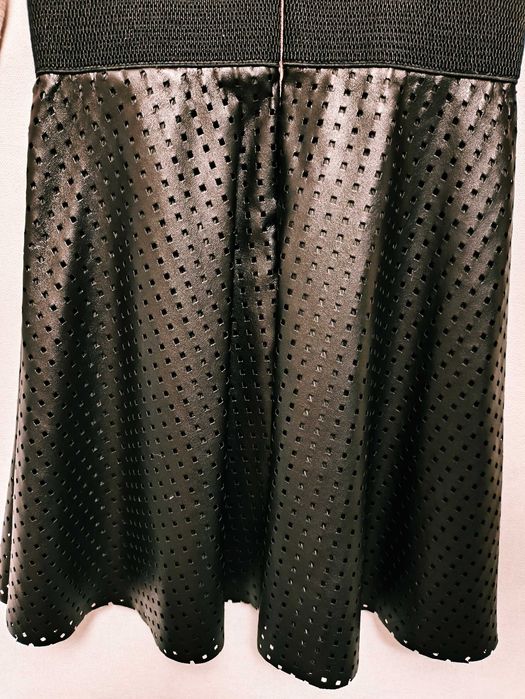 Сукня з шкіряною спідничкою плаття платье zara