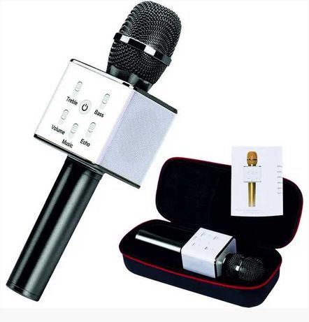 Микрофон караоке bluetooth Q7 Tbf. С футляром