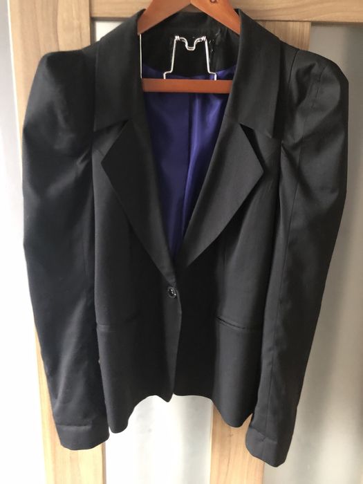 Żakiet czarny na podszewce