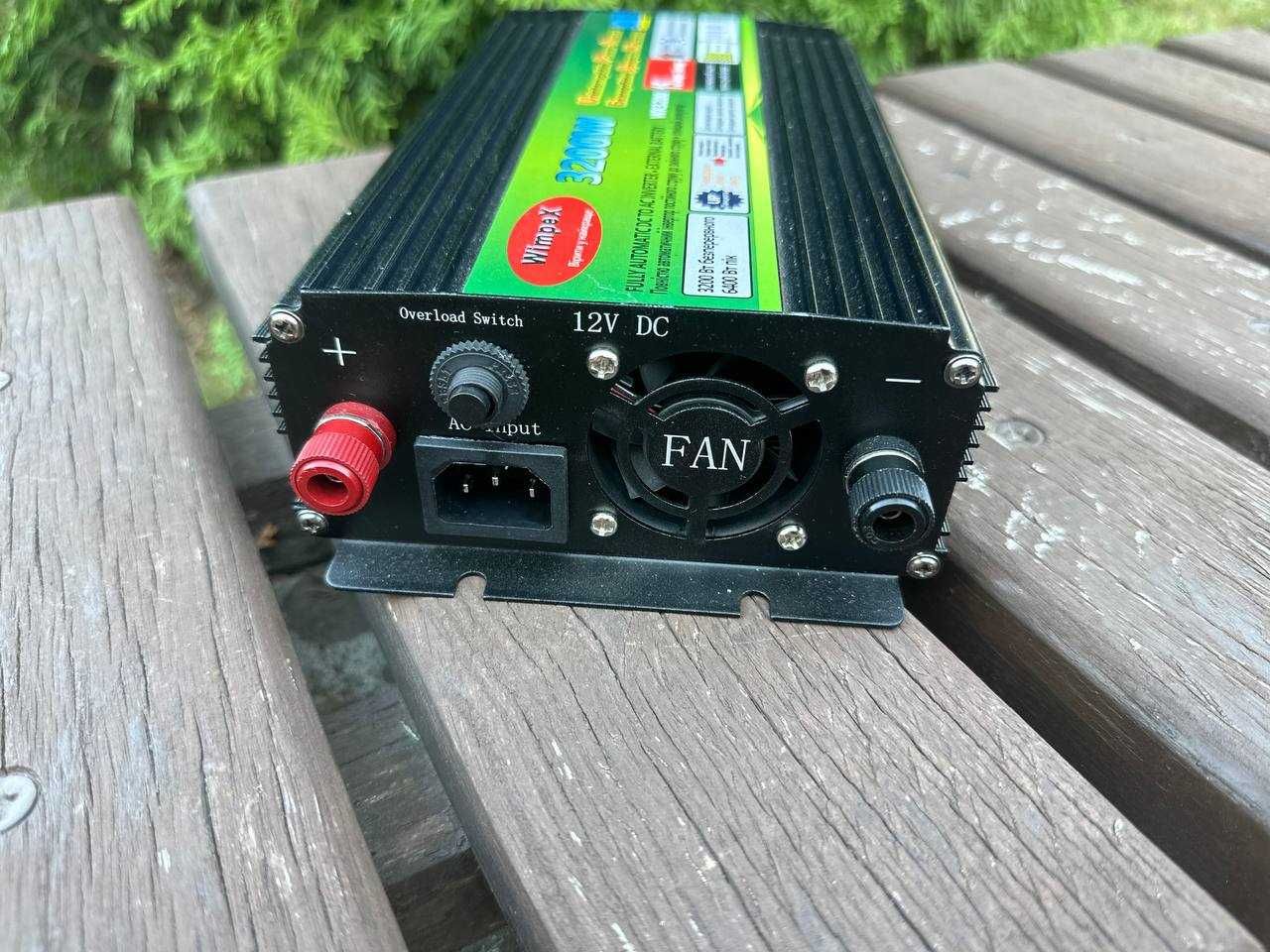 Инвертор 12-220v 3200w с подзарядкой аккумулятора. Преобразователь ИБП