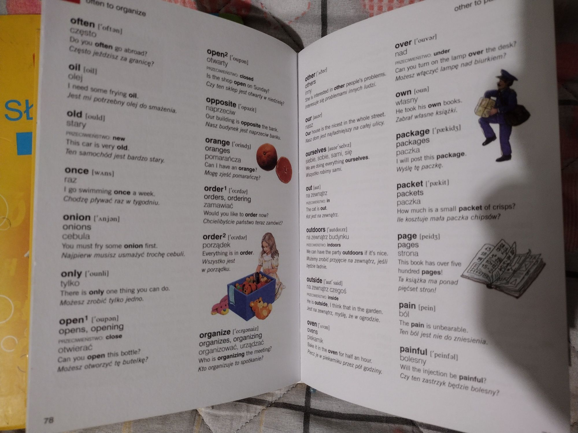 Słownik ortograficzny Wesoła Szkoła, słownik polsko-angielski