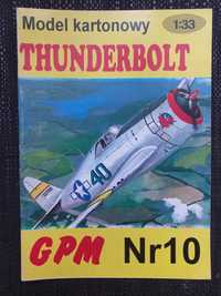 Model Kartonowy GPM 10 Samolot Republic P-47D Thunderbolt wyd.II