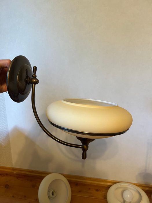 Zestaw lamp do salonu żyrandol kinkiety