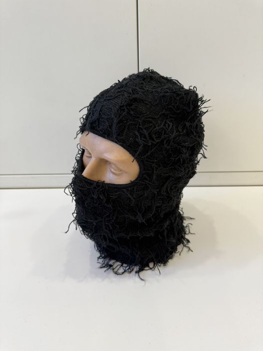 Балаклава пухнаста нитки / балаклава снуд бафф