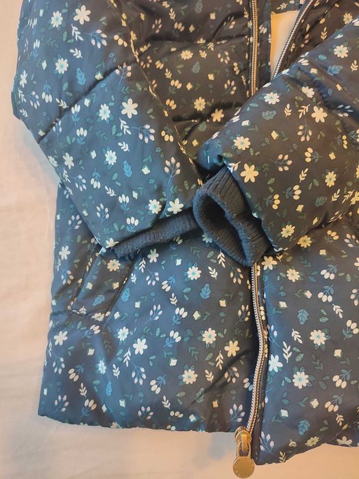 Kurtka zimowa dziewczęca puch/pierze elegancka SMYK 98