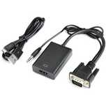 Переходник-конвертер VGA to HDMI, usb, AUDIO кабель