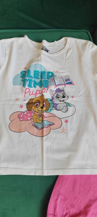 128 4 kpl. Piżam dł. Spodnie krótki rękaw