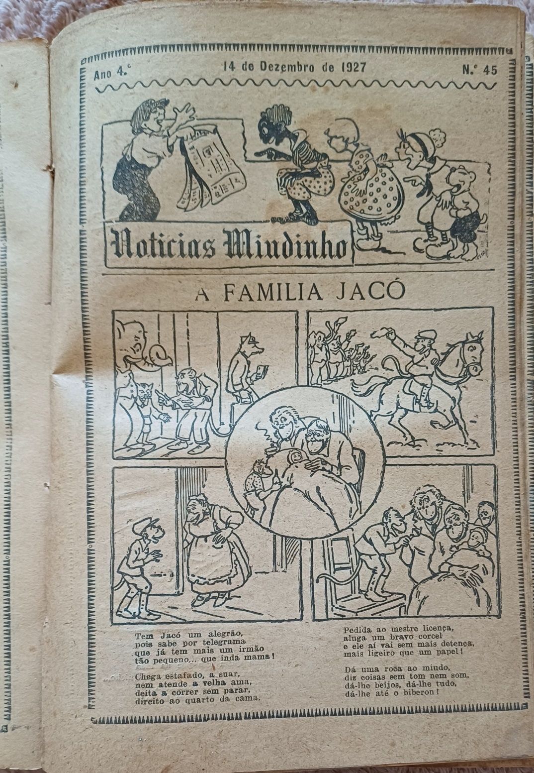 BD Notícias Miudinho Ano 1927 45 Fasciculos encadernados Raríssimos