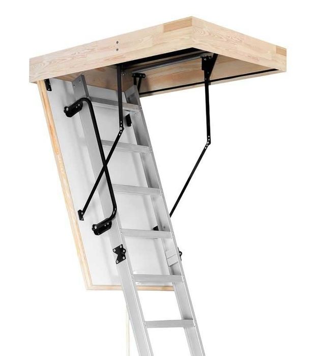 Сходи букові на горище утеплені.Вилаз на горище.Драбина.Altavita