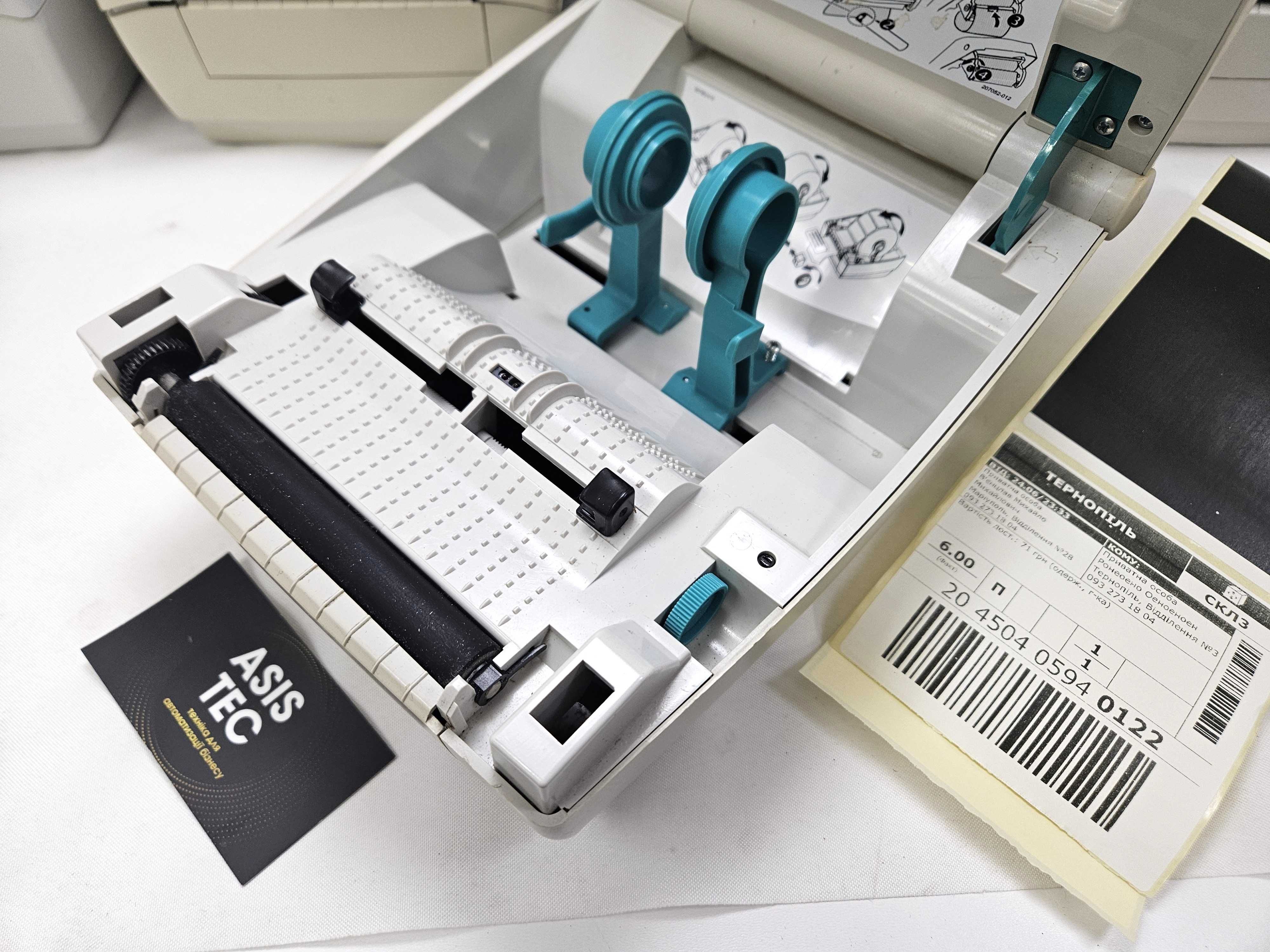 ZEBRA TLP2844 принтер етикеток наклейок термотрансферний до 101 мм USB