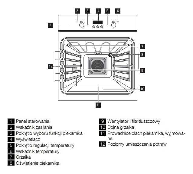 Piekarnik elektryczny do zabudowy Electrolux