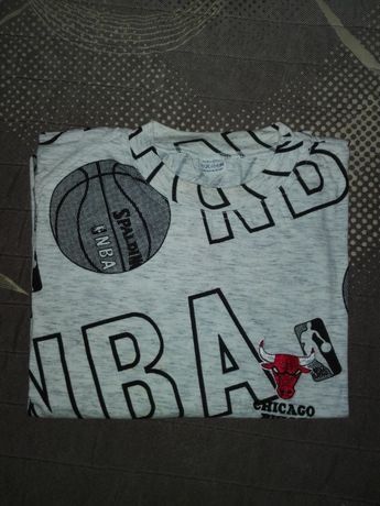 Camisola Malha L e Sweater Cinza NBA Chicaco Bulls