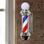 Barber Pole Prateada - NOVA E PROFISSIONAL