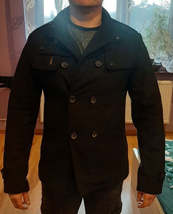 Płaszcz męski dwurzędowy