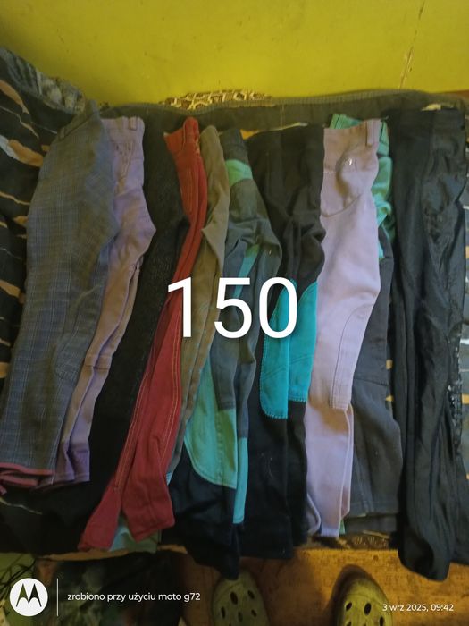Sprzedam 11 par bryczesów rozmiar 150 stan dobry  i bdb