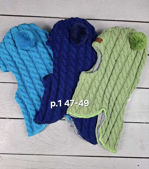 Зимові шапки шоломи Beezy 100% вовна. Знижка.,