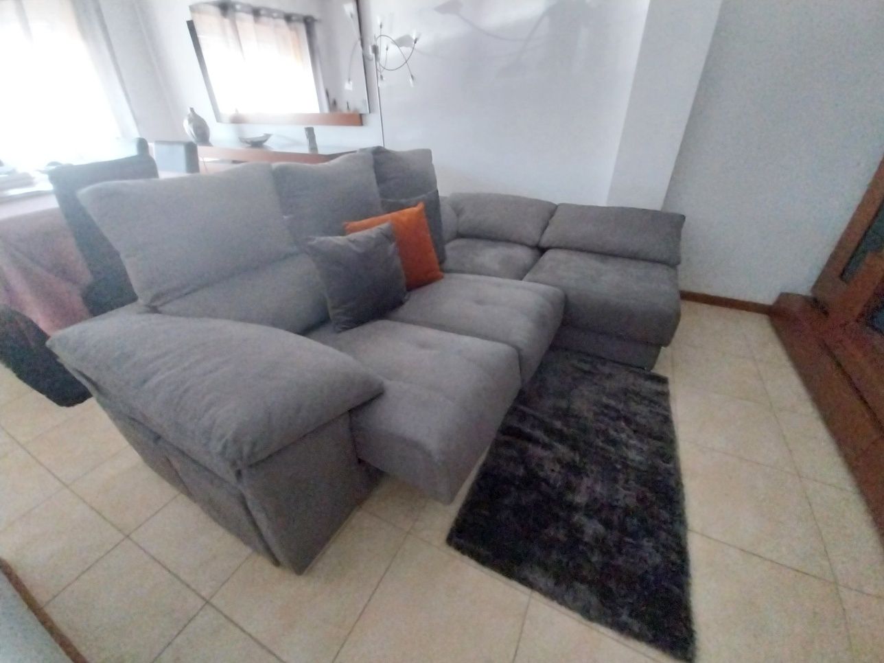 Vendo sofá cinzento