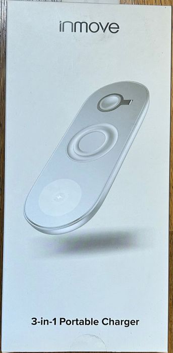 Carregador Wireless INMOVE 3 EM 1- novo, 3 anos de garantia