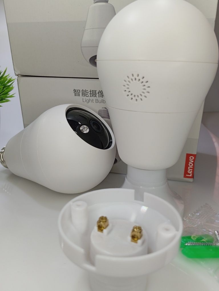 ‼️ Вайфай камера лампочка під цоколь Е27 ip cam Wifi cam 3mp Lenovo ‼️