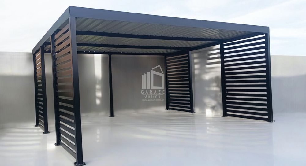Carport Premium Wiata Samochodowa 6X6 Antracyt Id947