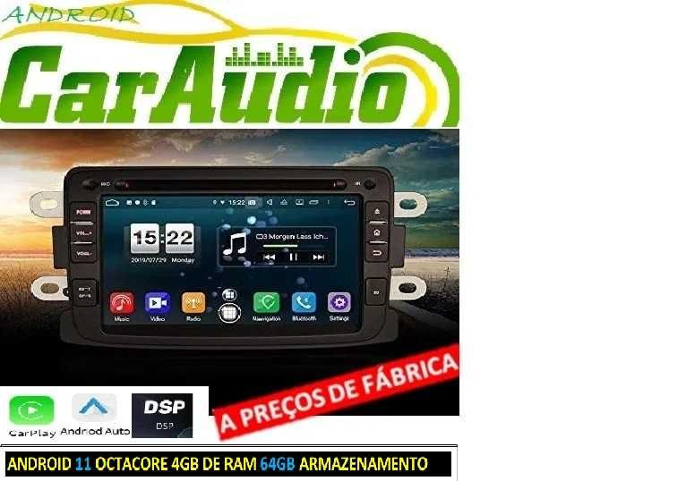 Auto-rádio 2 din android 14 Megane Dacia Duster Logan Sandero Dokker