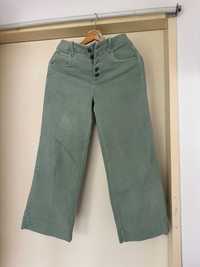 Szerokie spodnie jeansowe w kolorze niebieski, zapinane na guziki