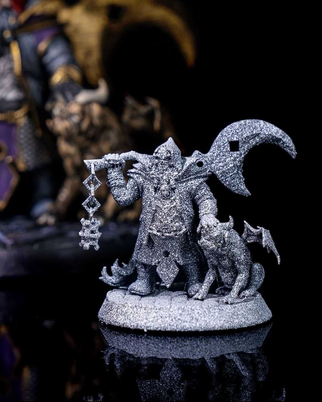 Baern Blackbone Krasnolud Nekro. 32mm 14K zgodna z DnD RPG Pathfinder